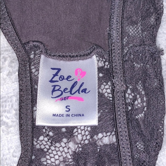 Lacey Grey High-Neck Bralette - Picture 7 of 8